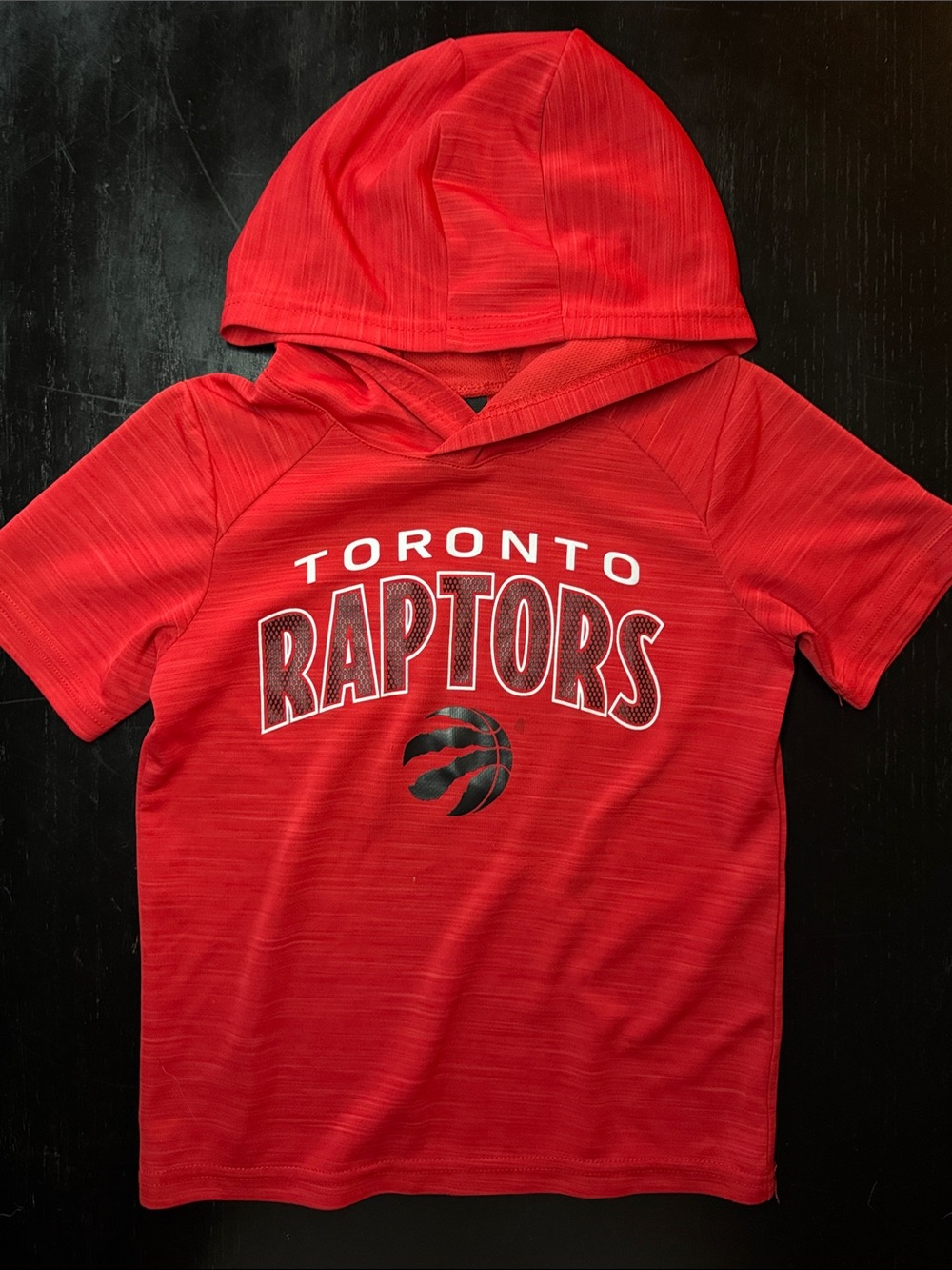 NBA Toronto Raptors Kids Red Hooded Tee